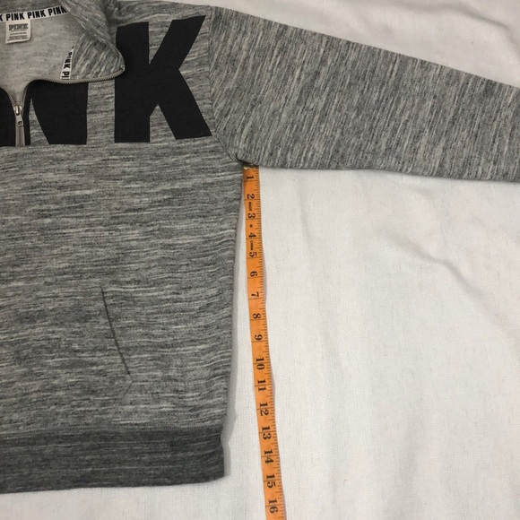 VICTORIA SECRET PINK oversized sweater small grey - Picture 10 of 12